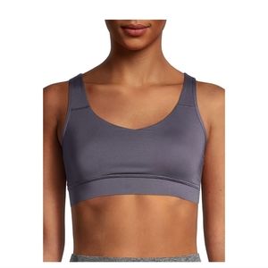 NWT Avia Strappy Gray Sports Bra Size Small